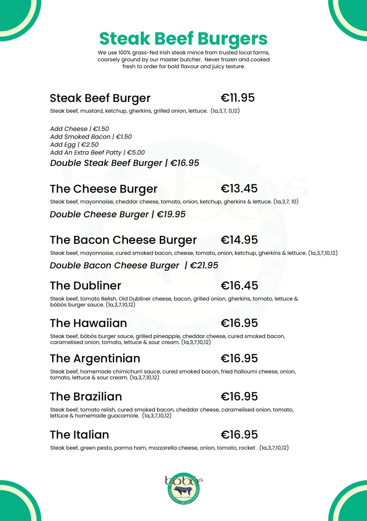 Bóbós menu, page 4