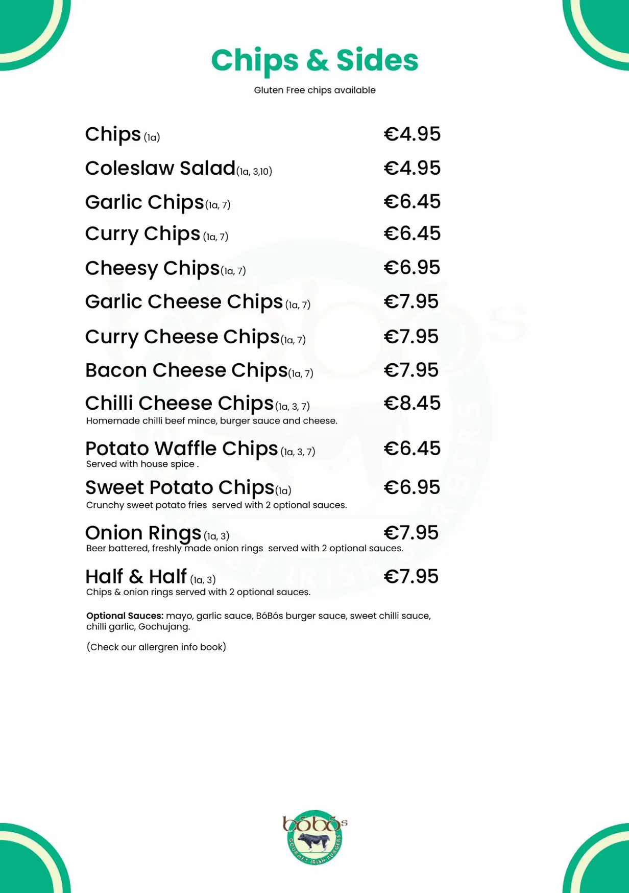 Bóbós menu, page 9