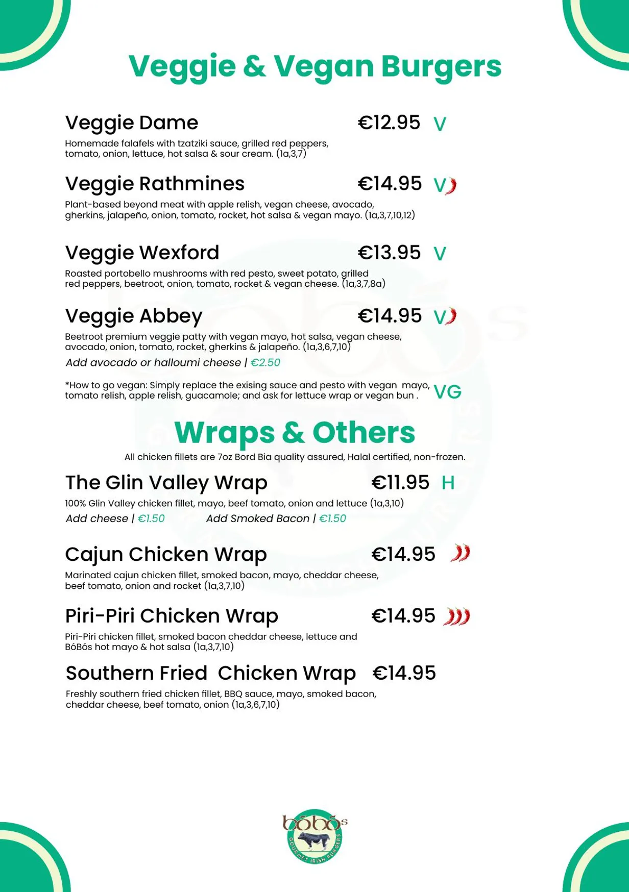 Bóbós menu, page 7