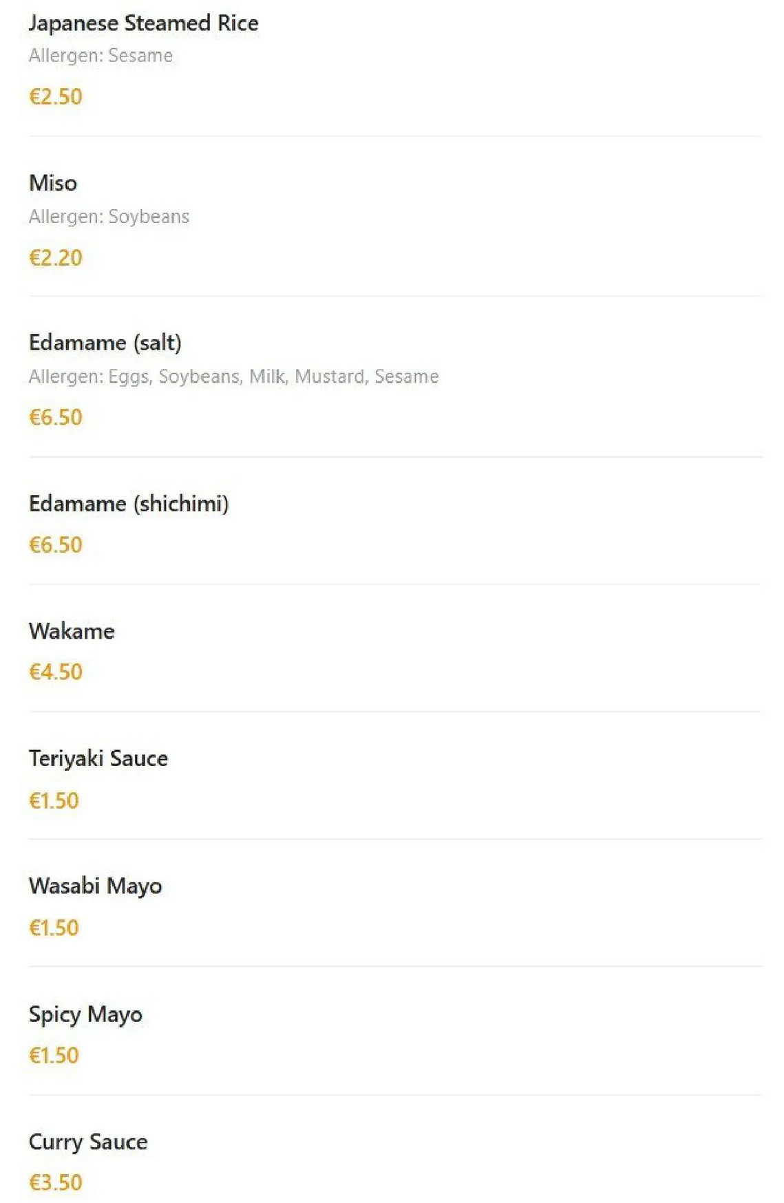 Izushi Izakaya menu, page 7