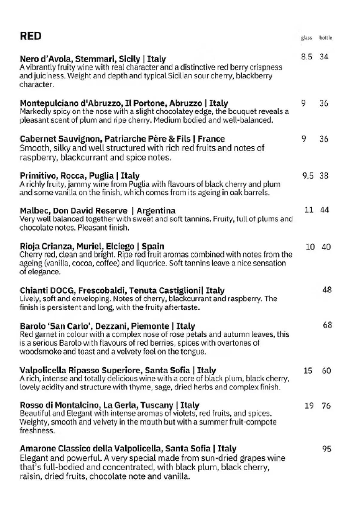 Di Luca menu, page 5