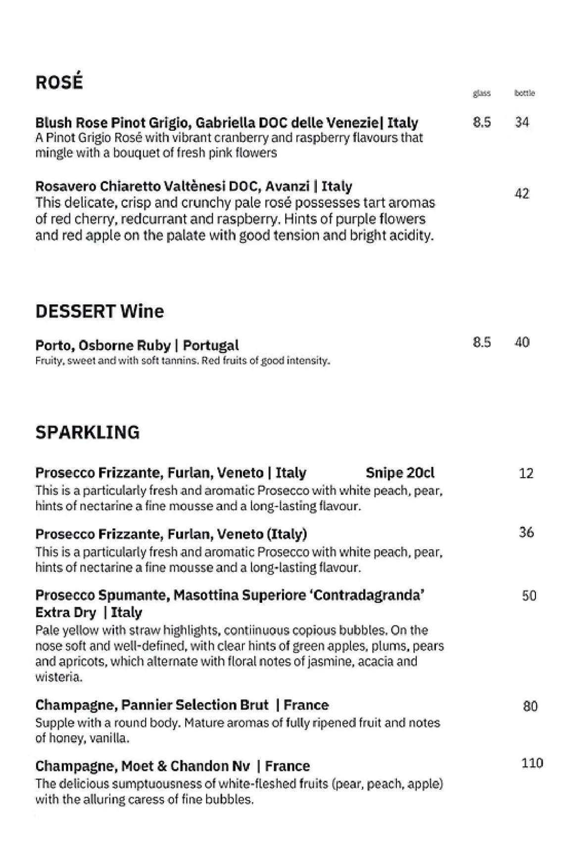 Di Luca menu, page 6