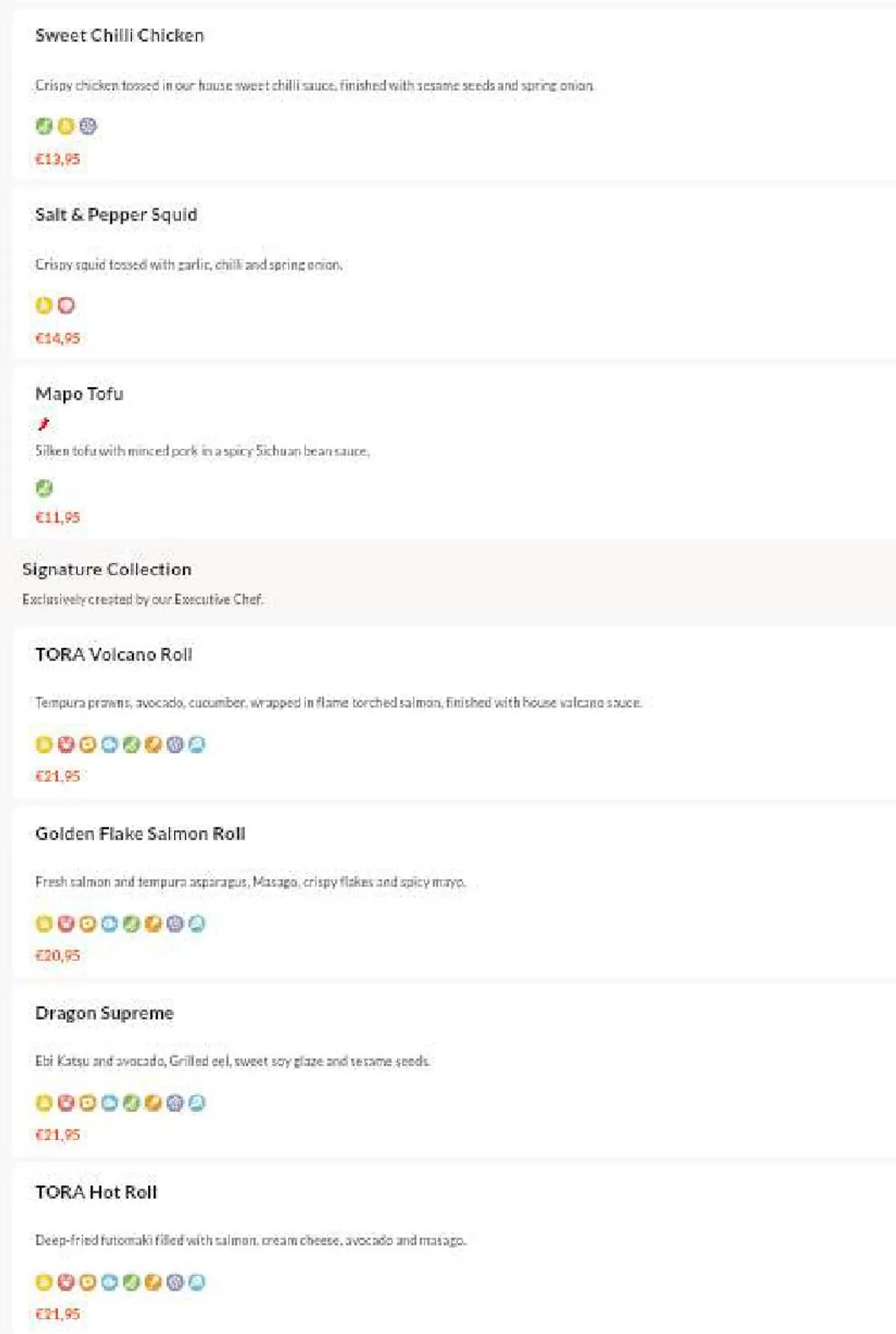 TORA-1 menu, page 4