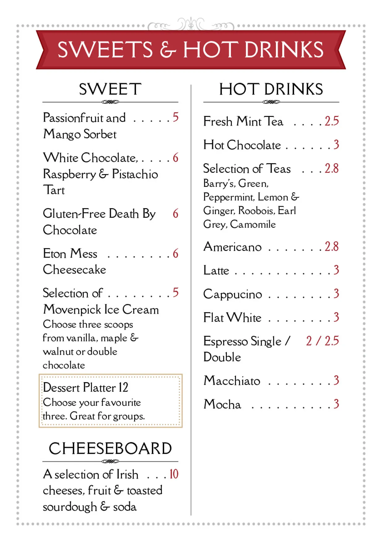 Farmer Browns Bath Avenue menu, page 2