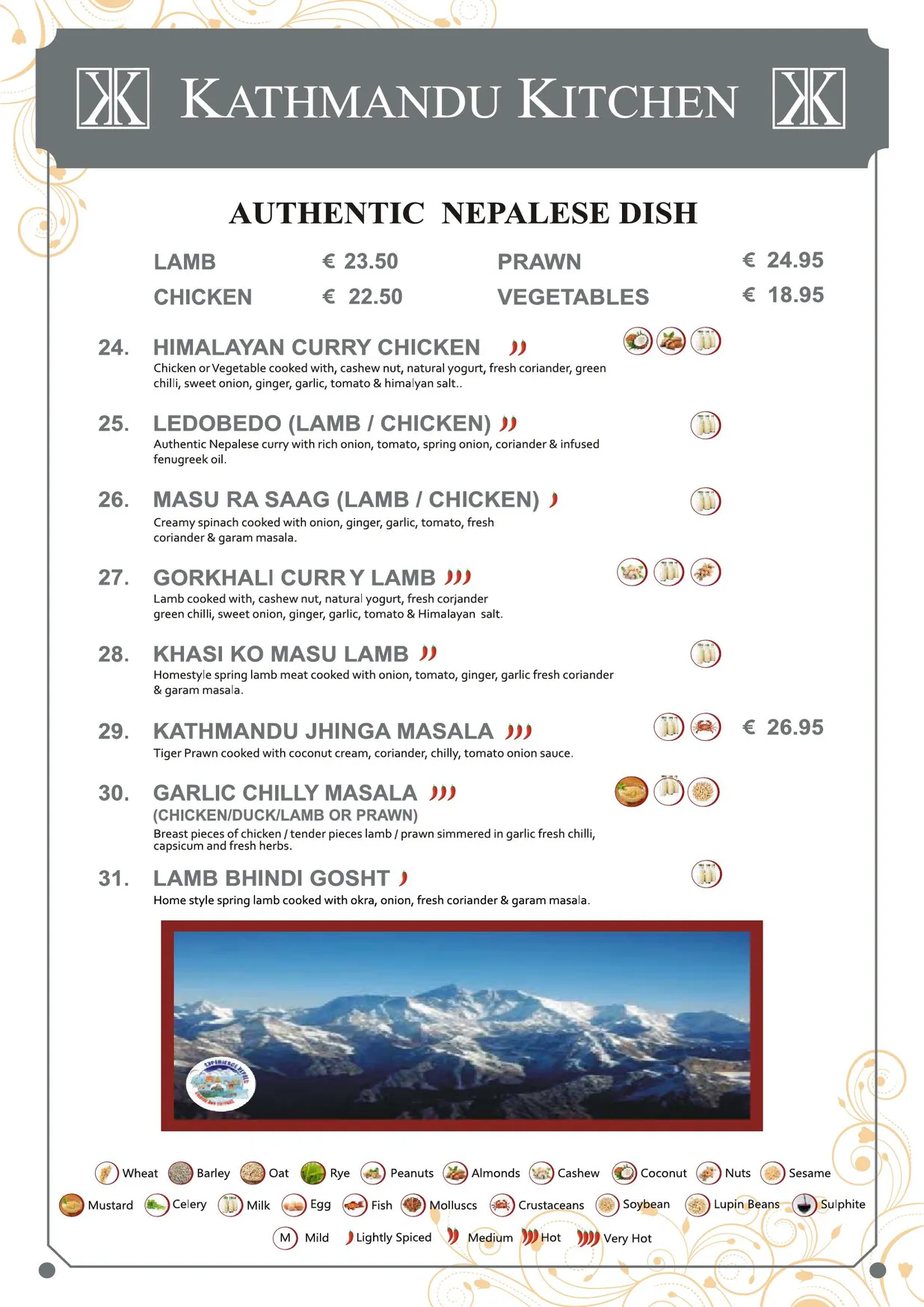 Kathmandu Kitchen menu, page 5