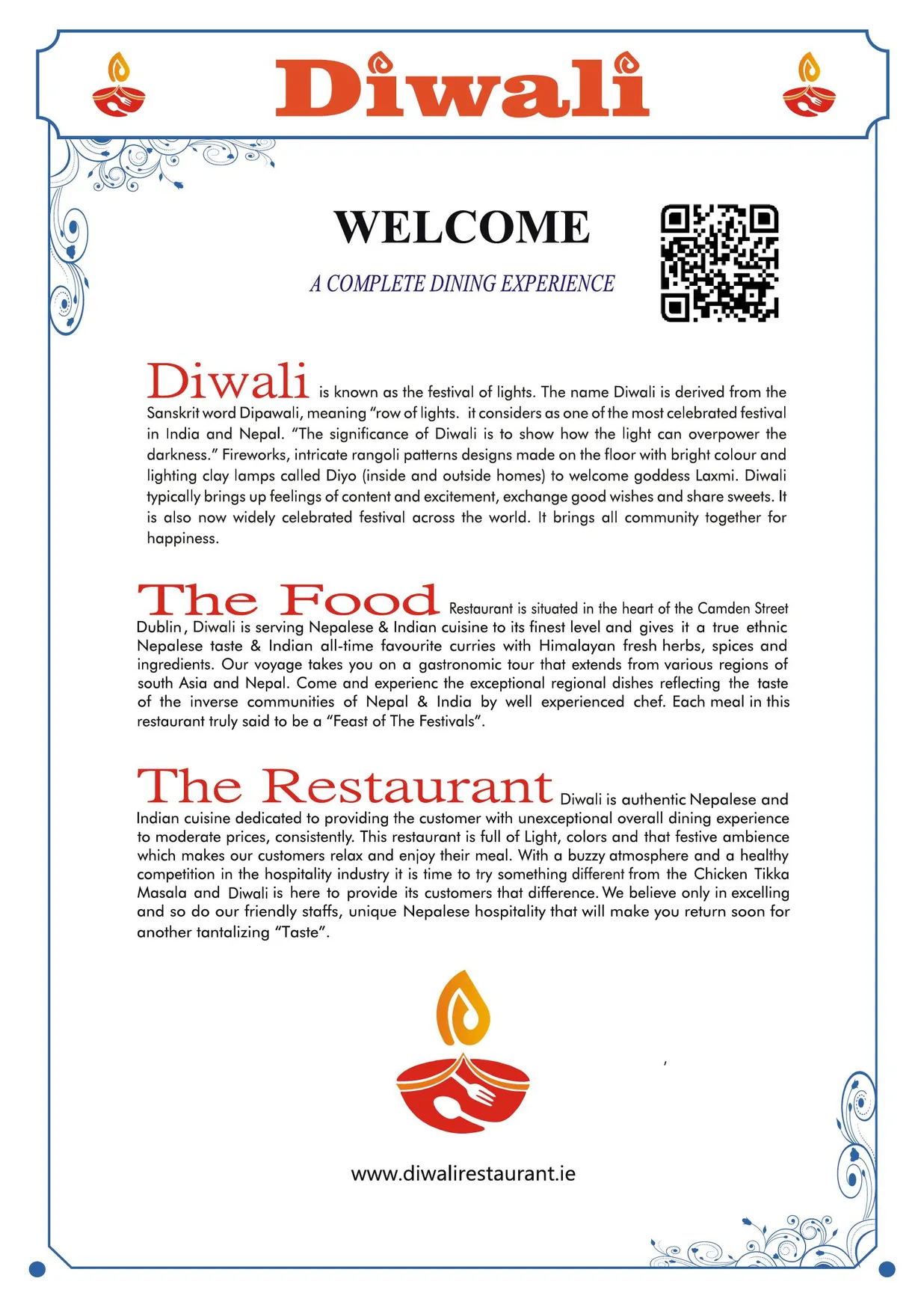 Diwali Restaurant menu, page 5