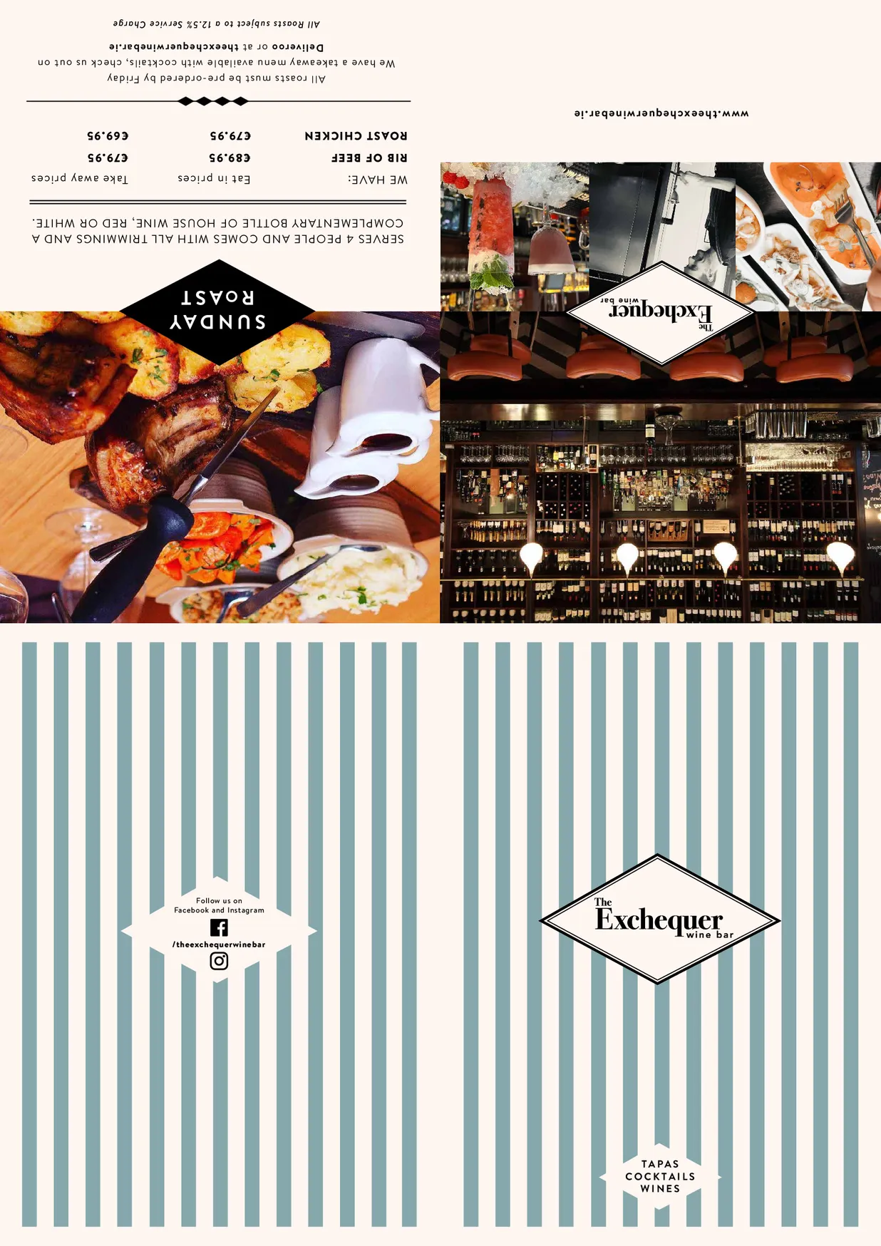 The Exchequer Ranelagh menu, page 2