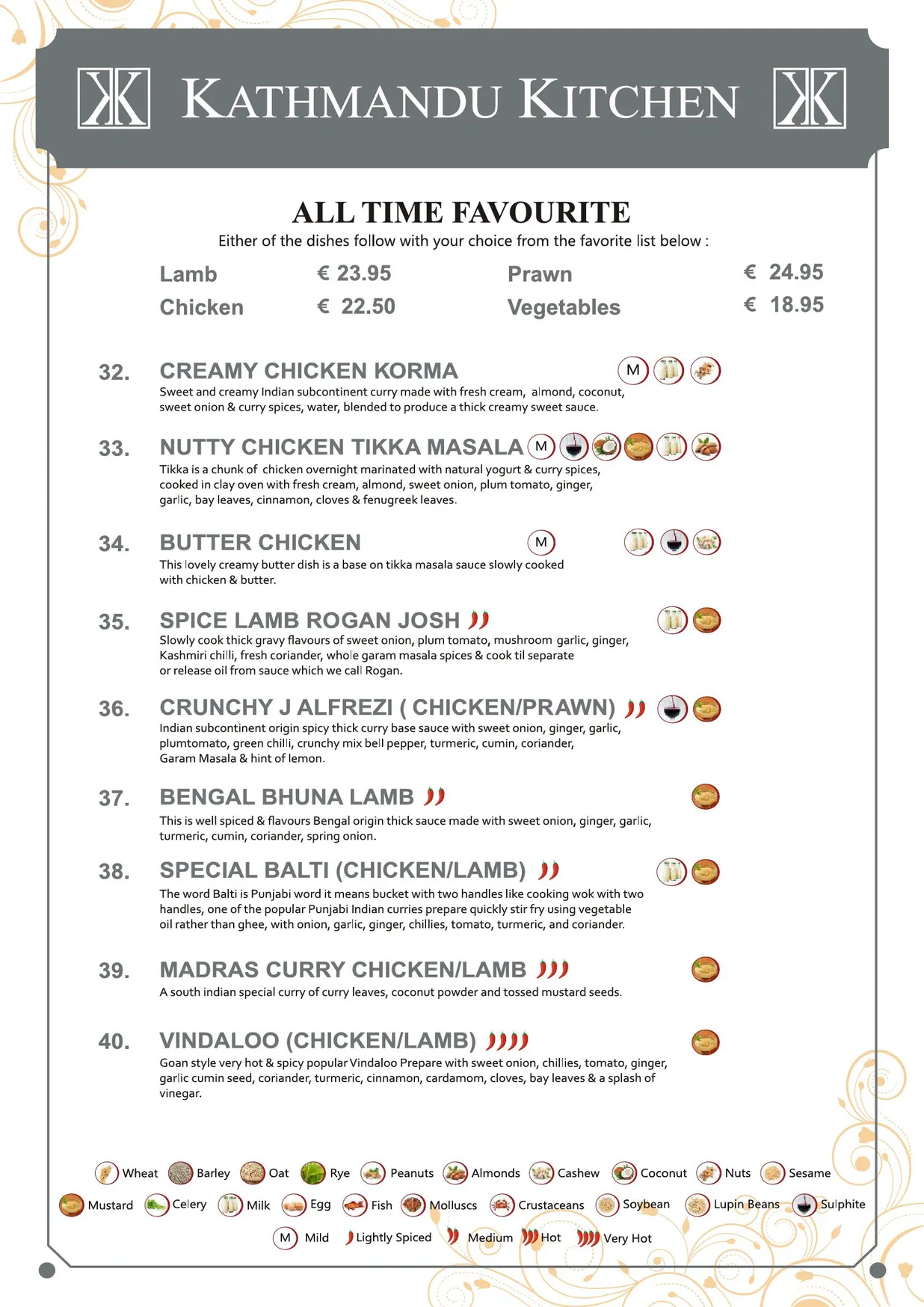 Kathmandu Kitchen menu, page 6