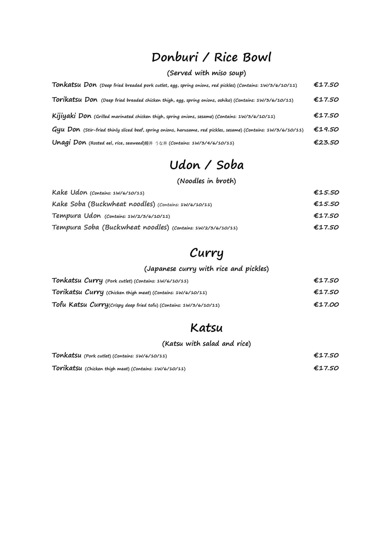 Hana Izakaya menu, page 6