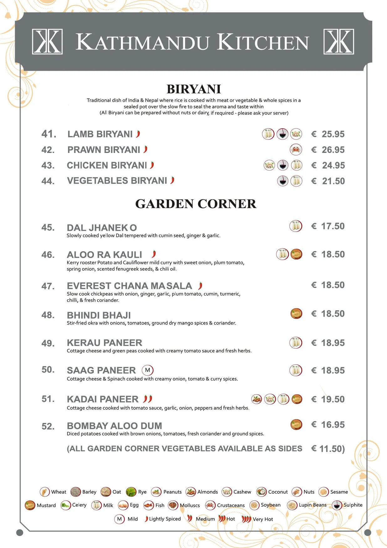 Kathmandu Kitchen menu, page 7