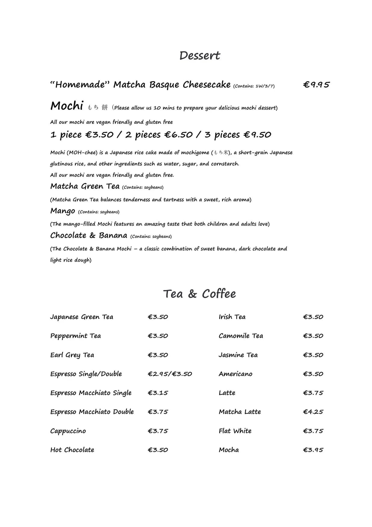 Hana Izakaya menu, page 7