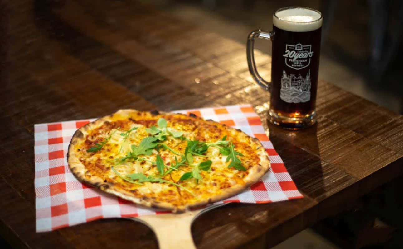Enjoy Pizza and Craft Beer cuisine at Sexton's Bar & Pizza Garden in Limerick City Centre, Limerick