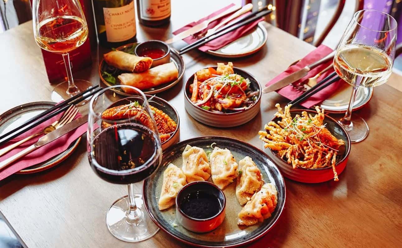 Enjoy Chinese, Asian, Vegetarian options, Vegan options, Restaurant, Free wifi, Highchairs available, Non-smoking, Table service, Street parking, $$, Local cuisine, Families and Groups cuisine at Ne Zha in Wexford Street, Dublin