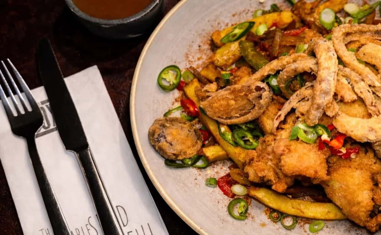Enjoy Irish, Vegetarian options, Vegan options, Gluten Free options, Restaurant, Free wifi, Highchairs available, Non-smoking, Table service, Wheelchair accessible, $$$, Groups and Families cuisine at The Boxty House in Temple Bar, Dublin