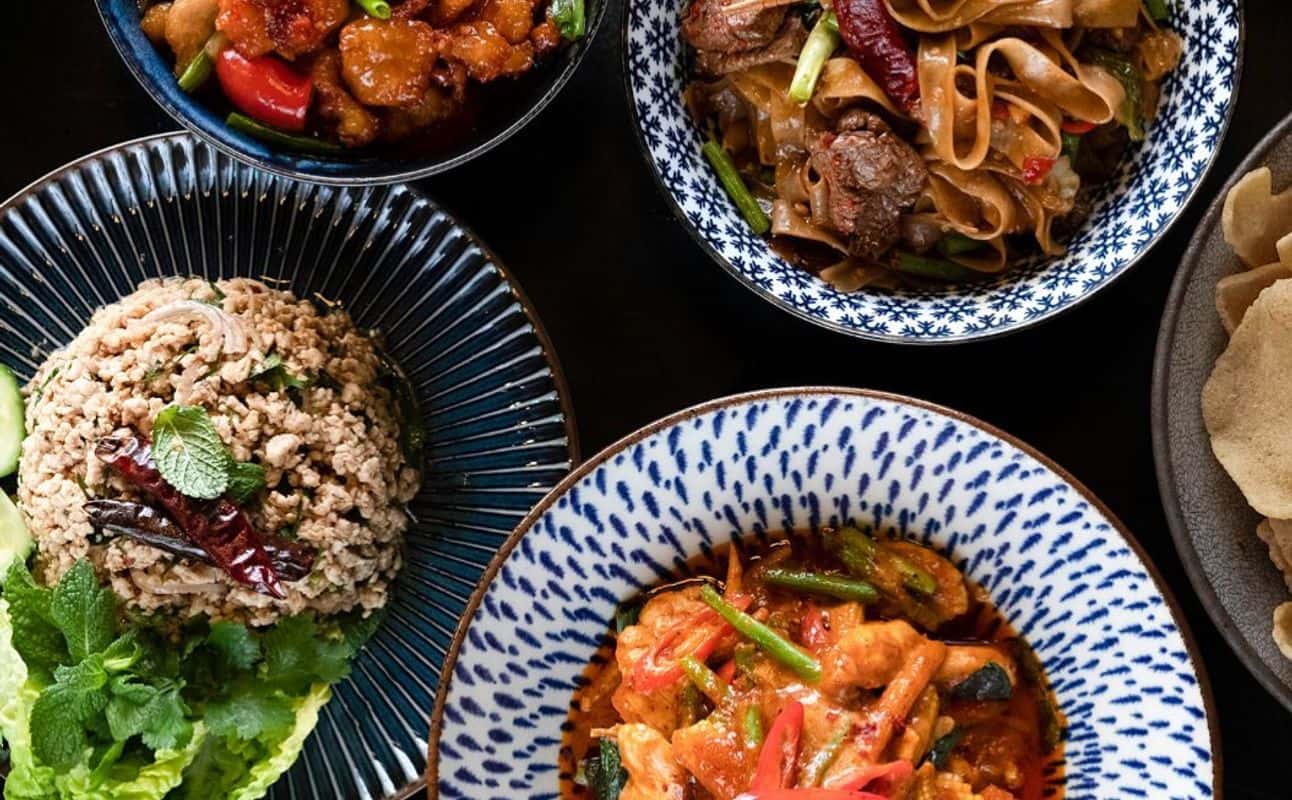 Enjoy Thai, Vegetarian options, Gluten Free options, Restaurant, Free onsite parking, Table service, $, Families and Local cuisine cuisine at San Sab Clontarf in Clontarf, Dublin