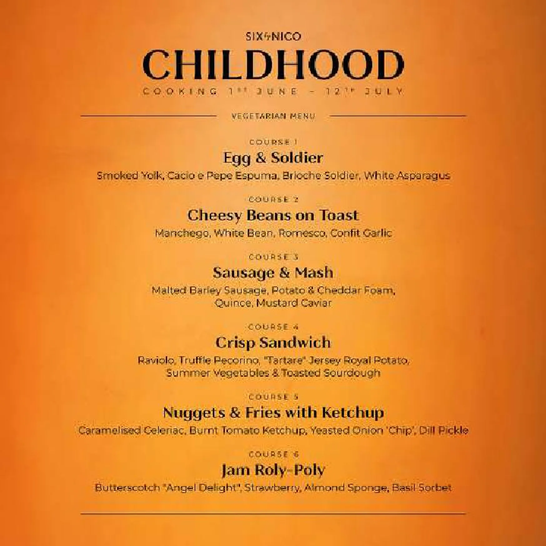 Six by Nico Dublin menu, page 2