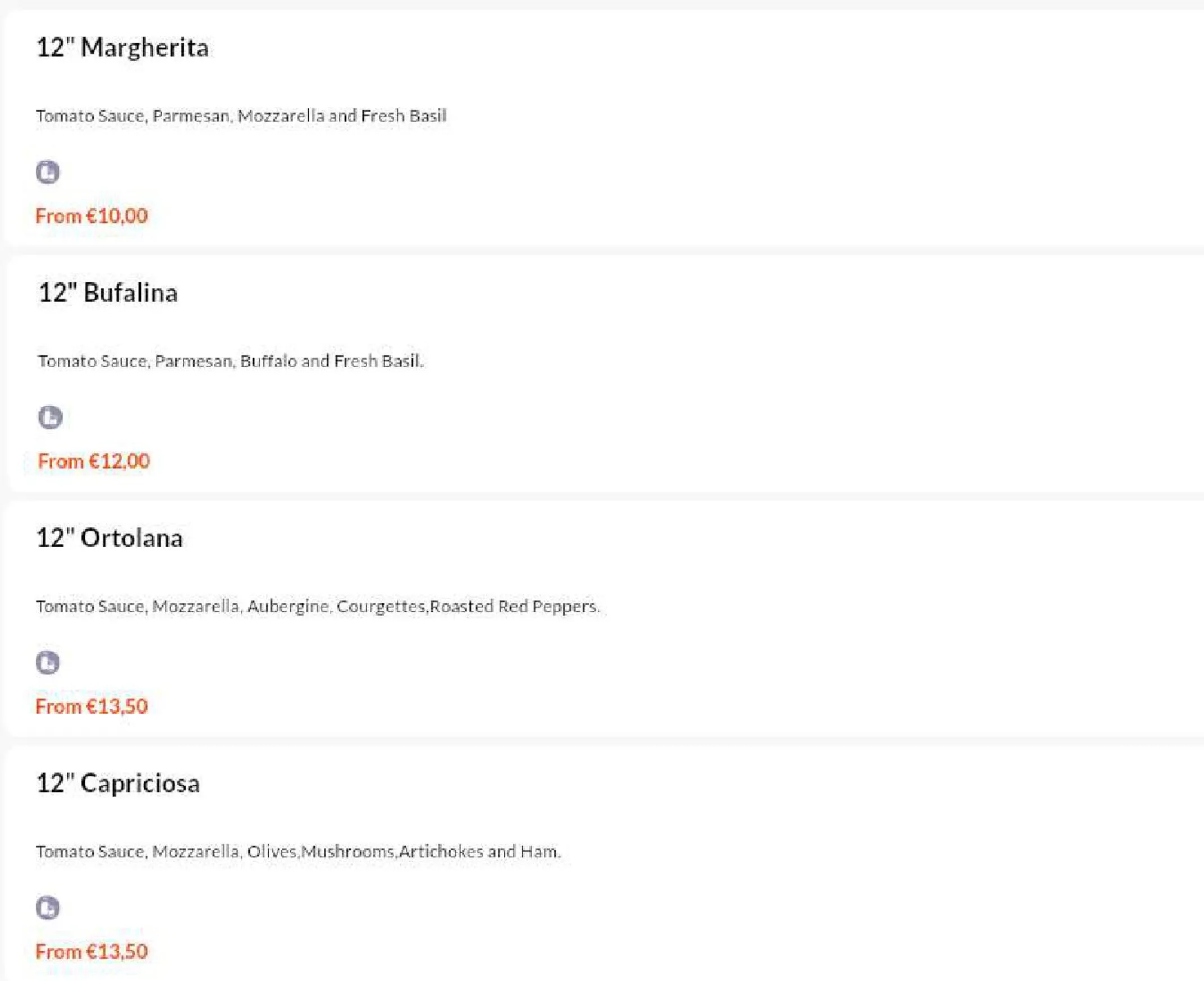 Moodz menu, page 6