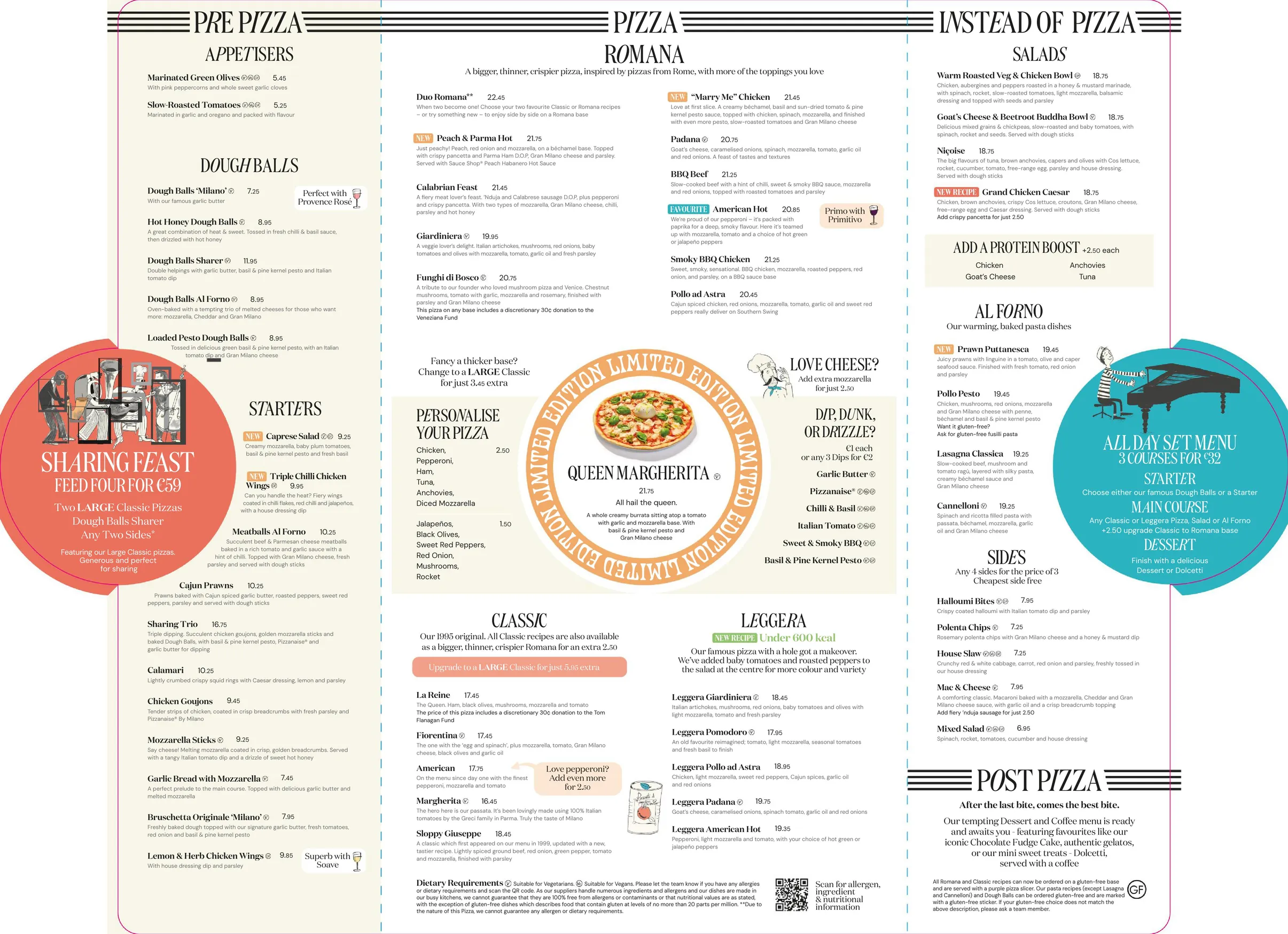 Milano menu, page 2
