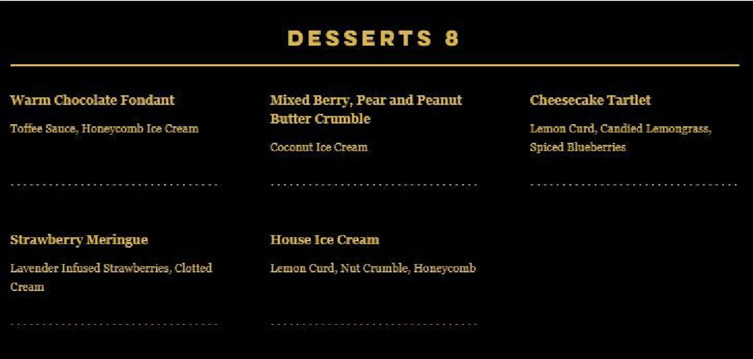 Ribeye Steakhouse Malahide menu, page 4