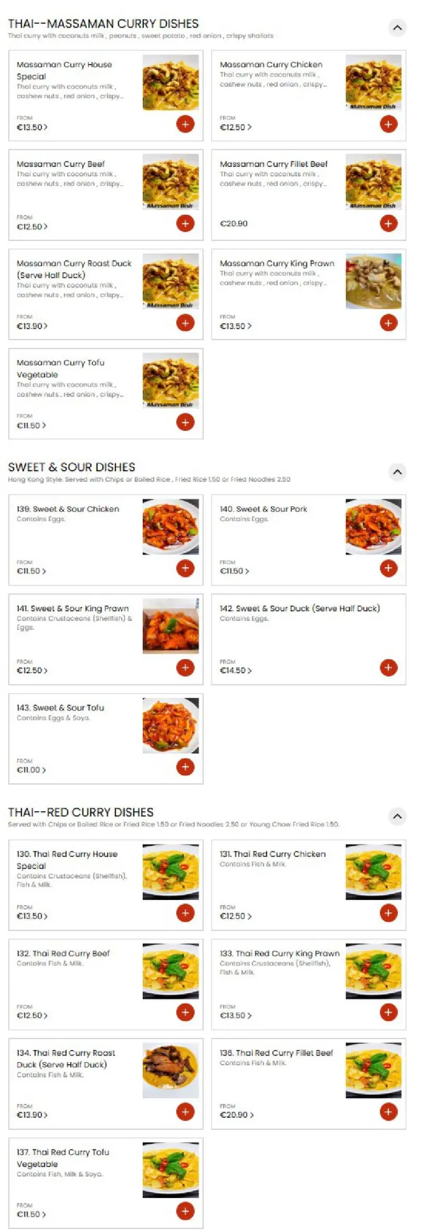 Izumi menu, page 8